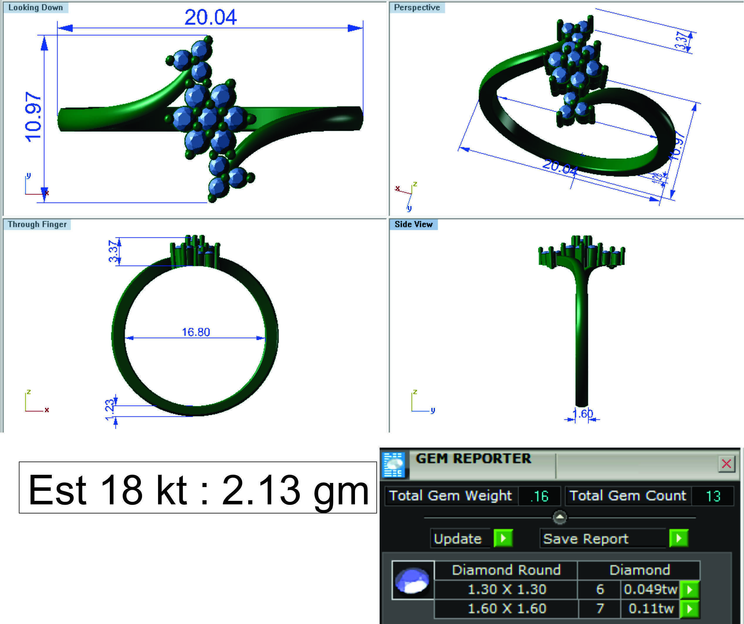 Ring Super Light Wet lot40 3D print model_35