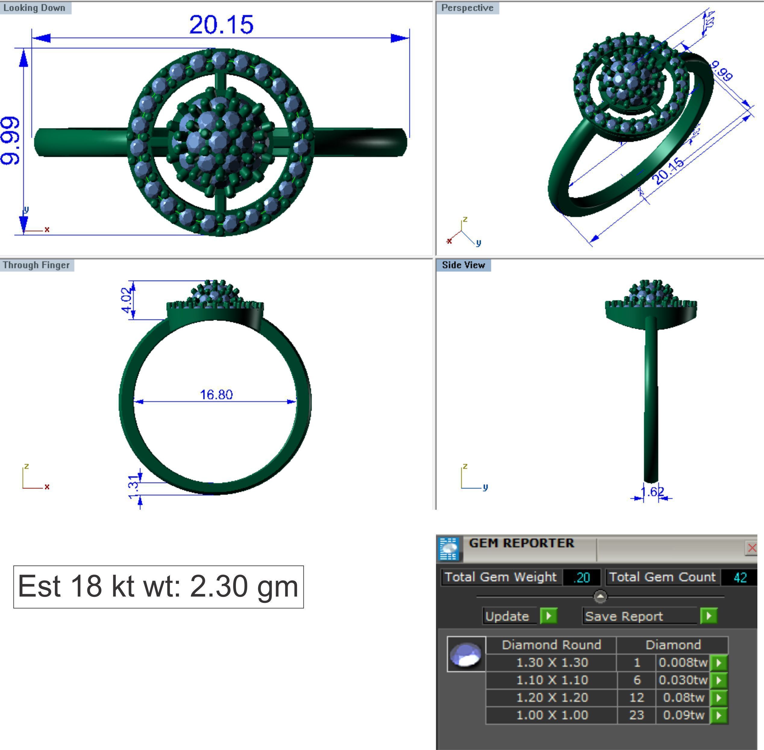 Ring Super Light Wet lot40 3D print model_18