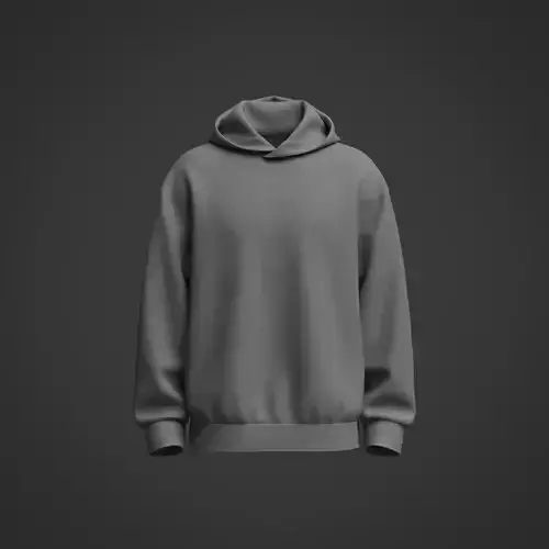 Mens Oversized Hoodie 3d Model