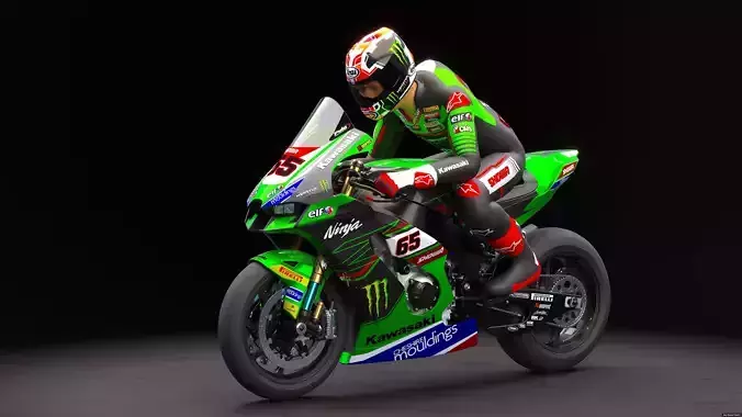 Kawasaki ZX10r KRT Superbikes 3D model