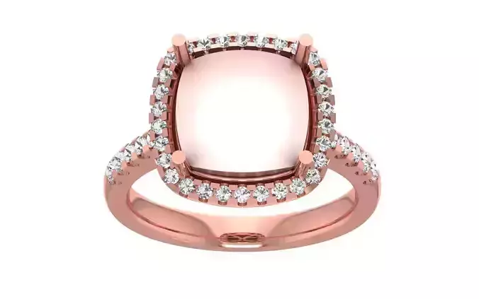 Women Pearl Ring 3dm STL OBJ FBX Render Details