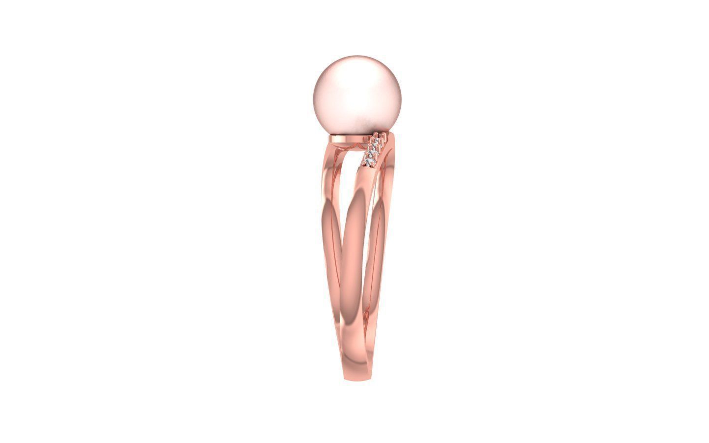 Women Pearl Ring 3dm STL OBJ FBX Render Details 3D print model_2