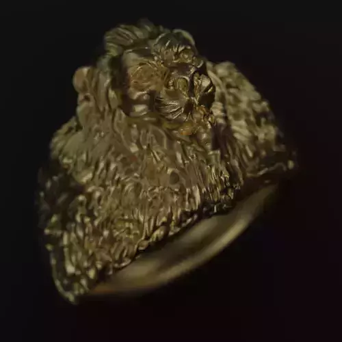 Lion ring For 3D Printing