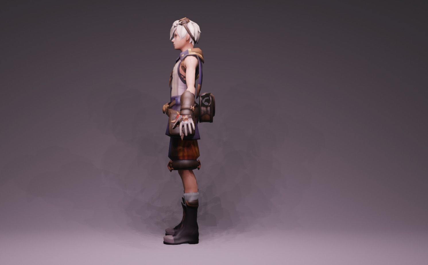 Anime Character - Bennett 3D model_6