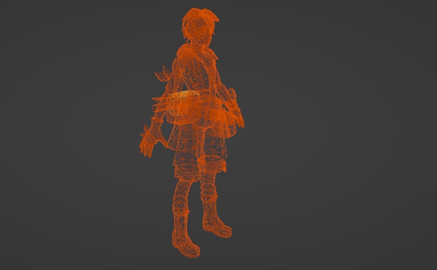 Anime Character - Bennett 3D model_15