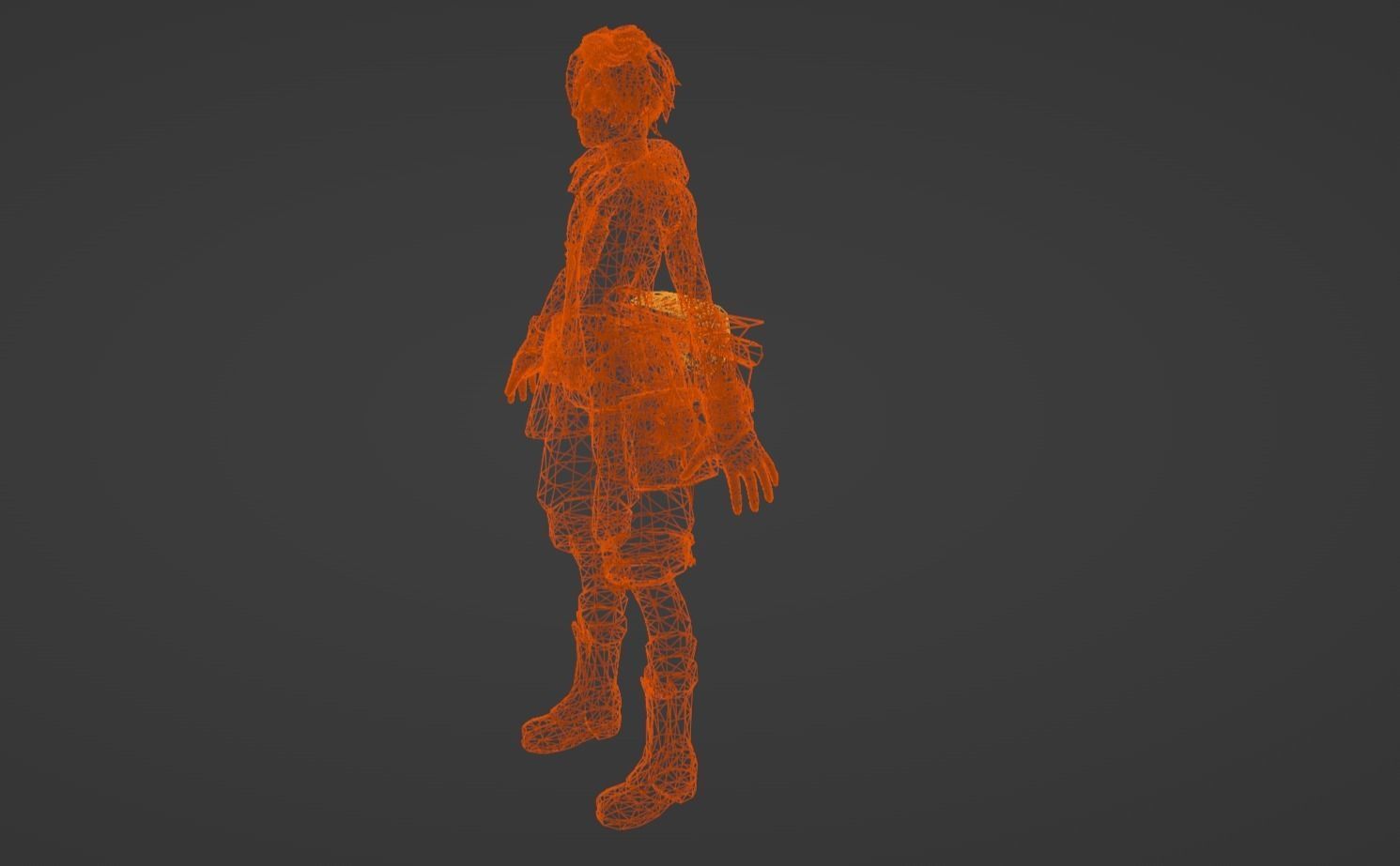 Anime Character - Bennett 3D model_14