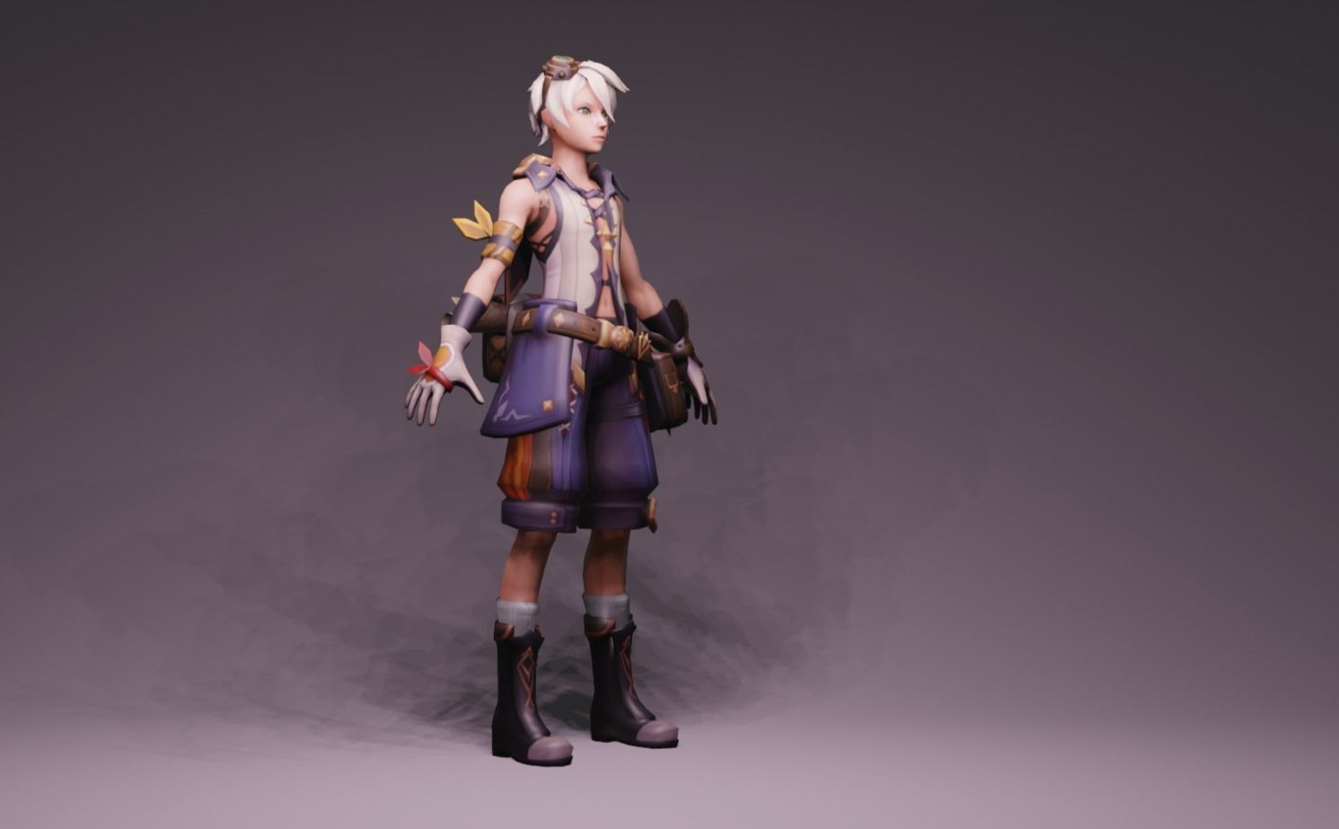 Anime Character - Bennett 3D model_1