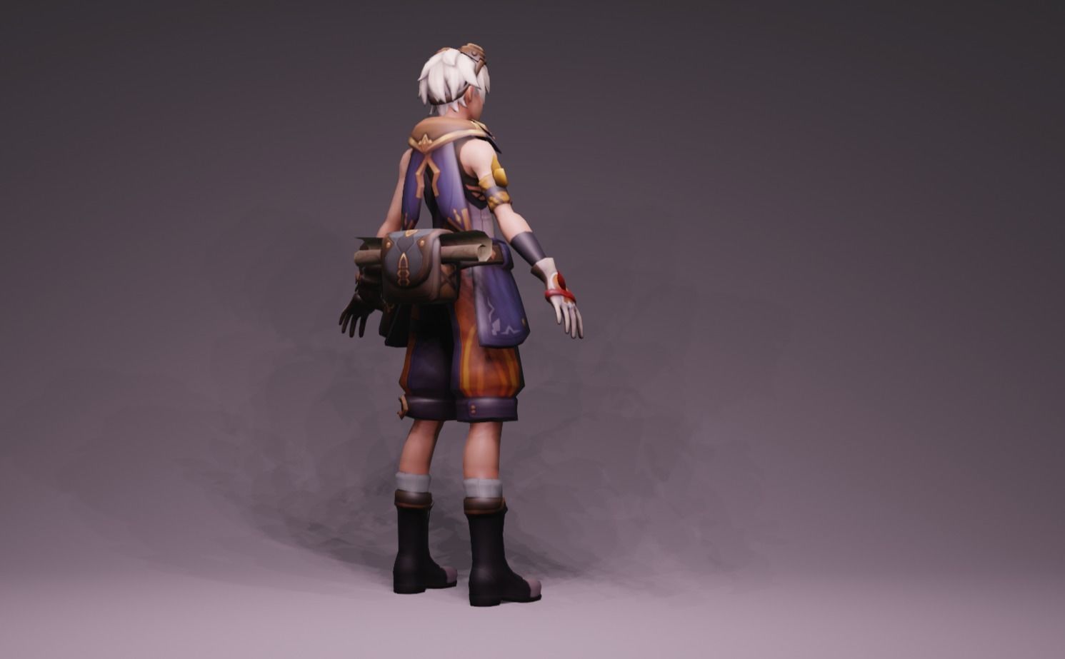 Anime Character - Bennett 3D model_3