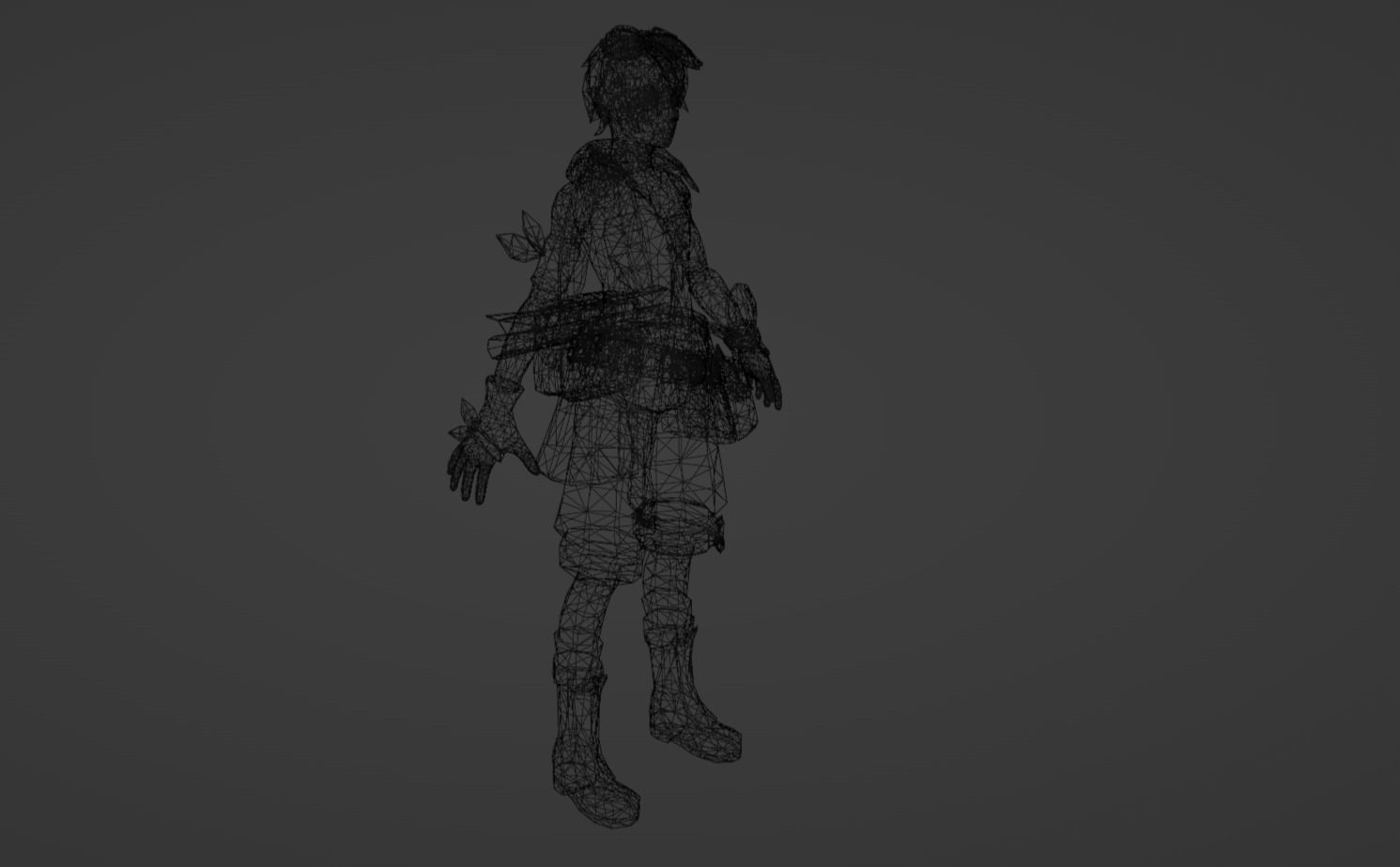 Anime Character - Bennett 3D model_16