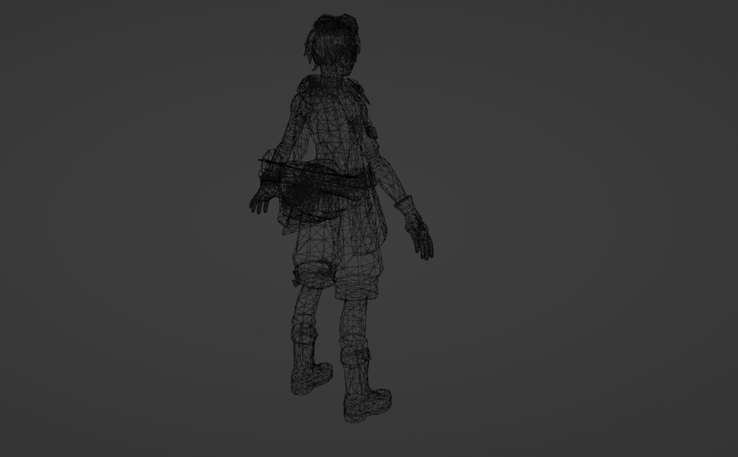 Anime Character - Bennett 3D model_17