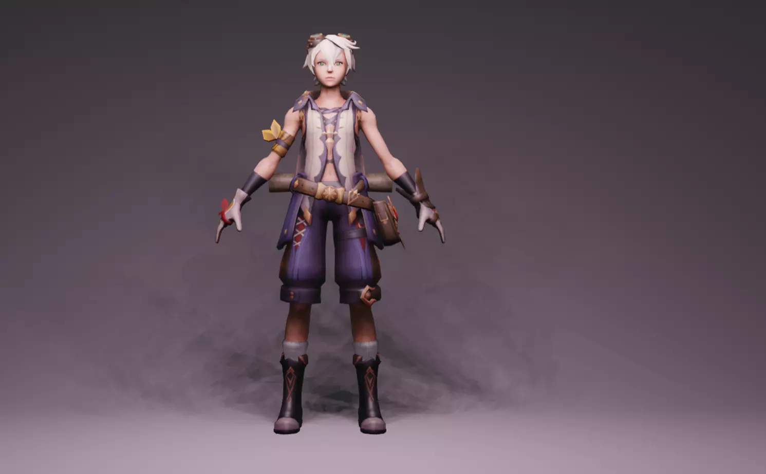 Anime Character - Bennett 3D model_0