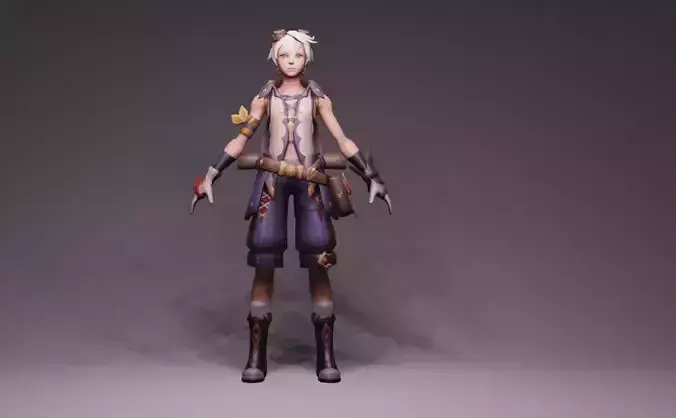 Anime Character - Bennett 3D model