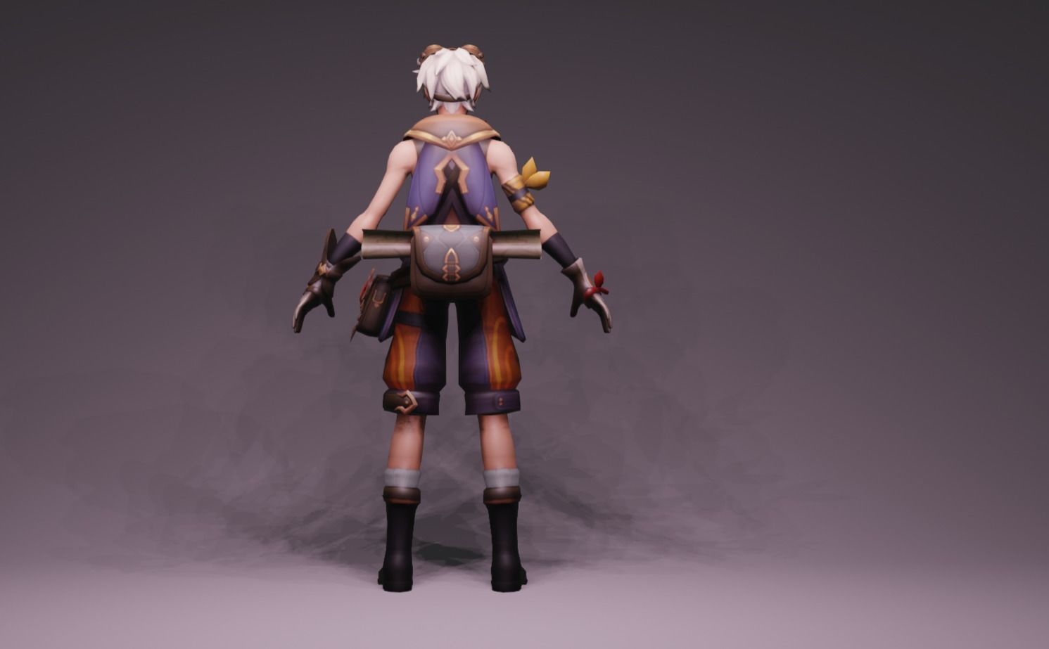 Anime Character - Bennett 3D model_4