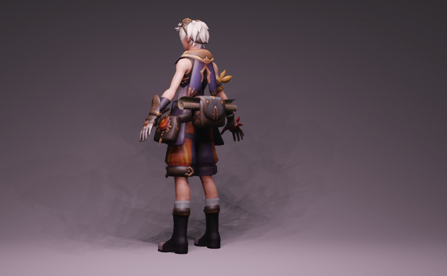 Anime Character - Bennett 3D model_5