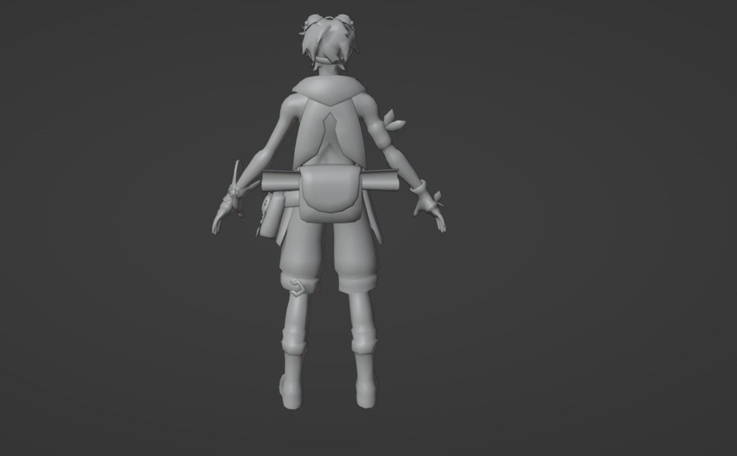 Anime Character - Bennett 3D model_12