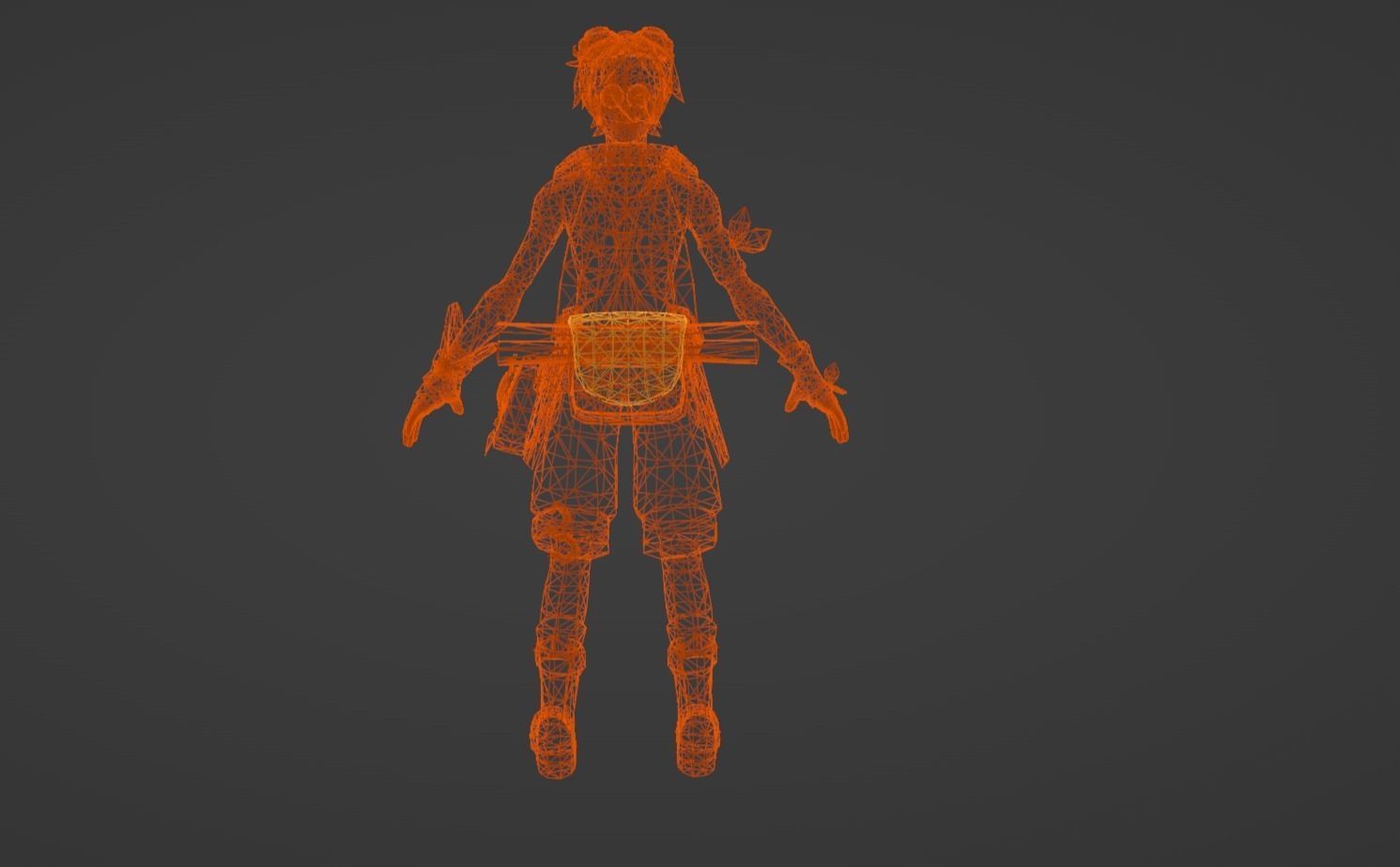 Anime Character - Bennett 3D model_13