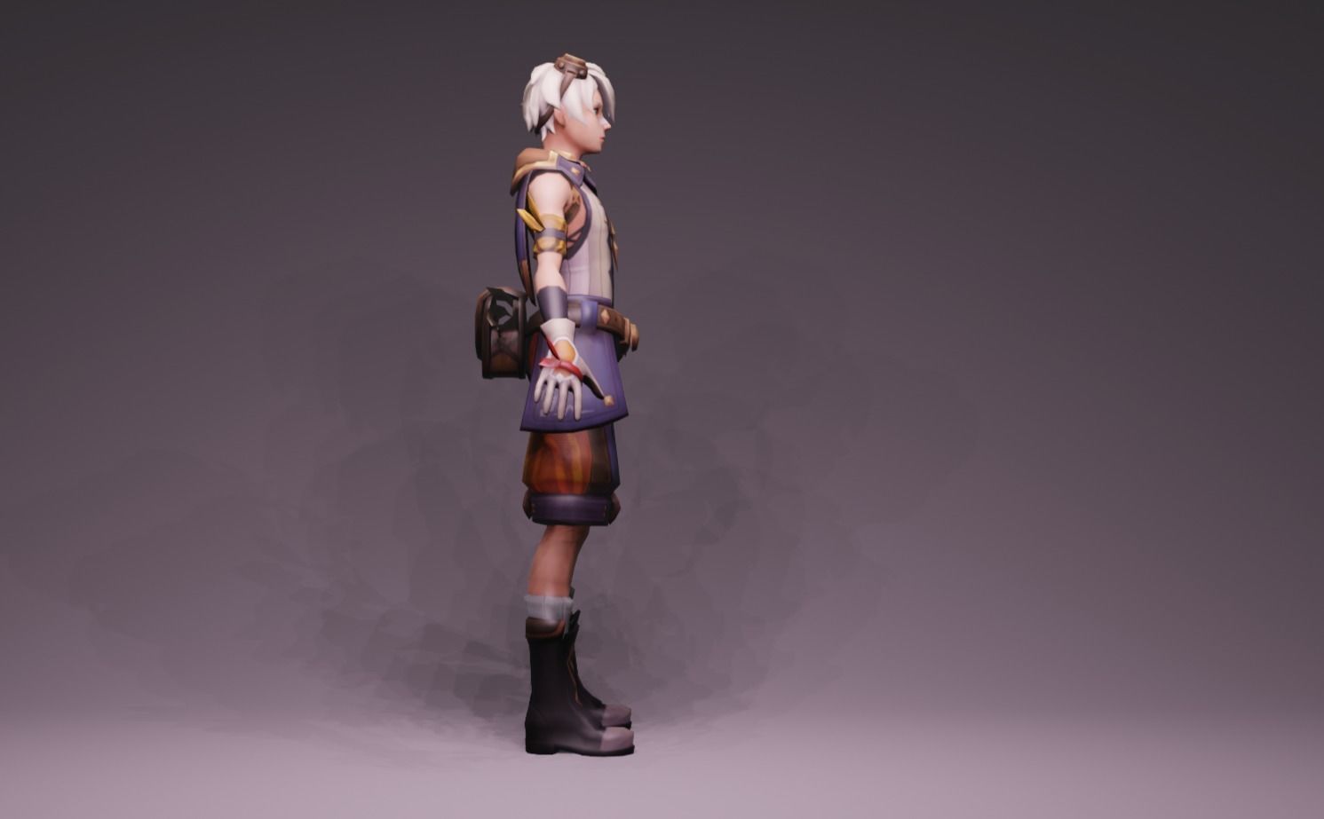 Anime Character - Bennett 3D model_2