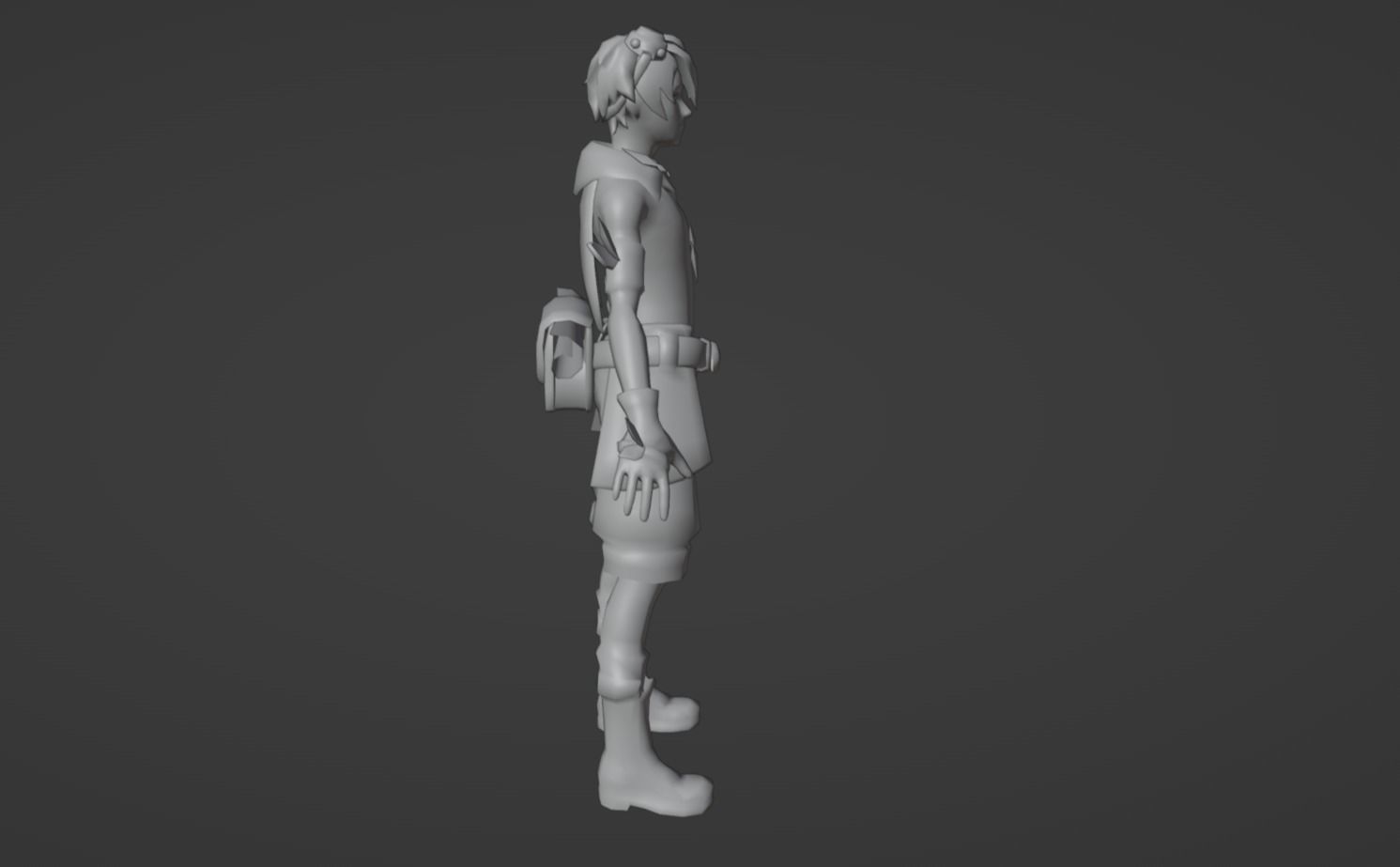 Anime Character - Bennett 3D model_11