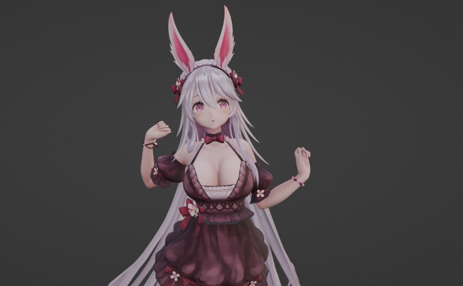 Anime Character - FF Artemis 3D model_9