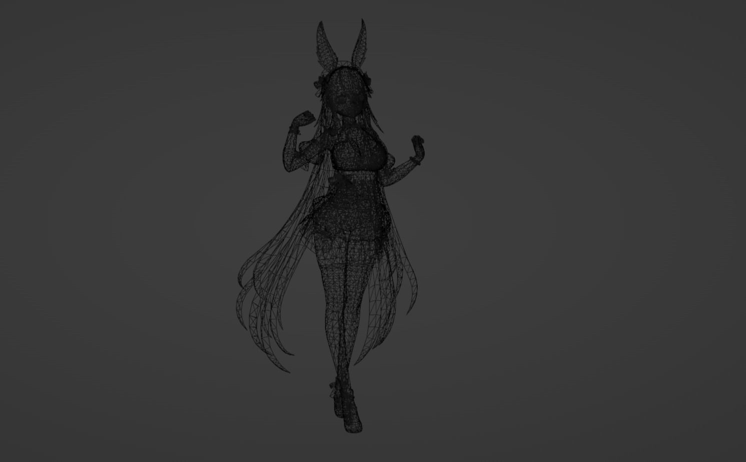 Anime Character - FF Artemis 3D model_16