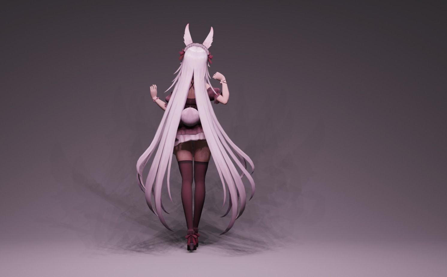 Anime Character - FF Artemis 3D model_4