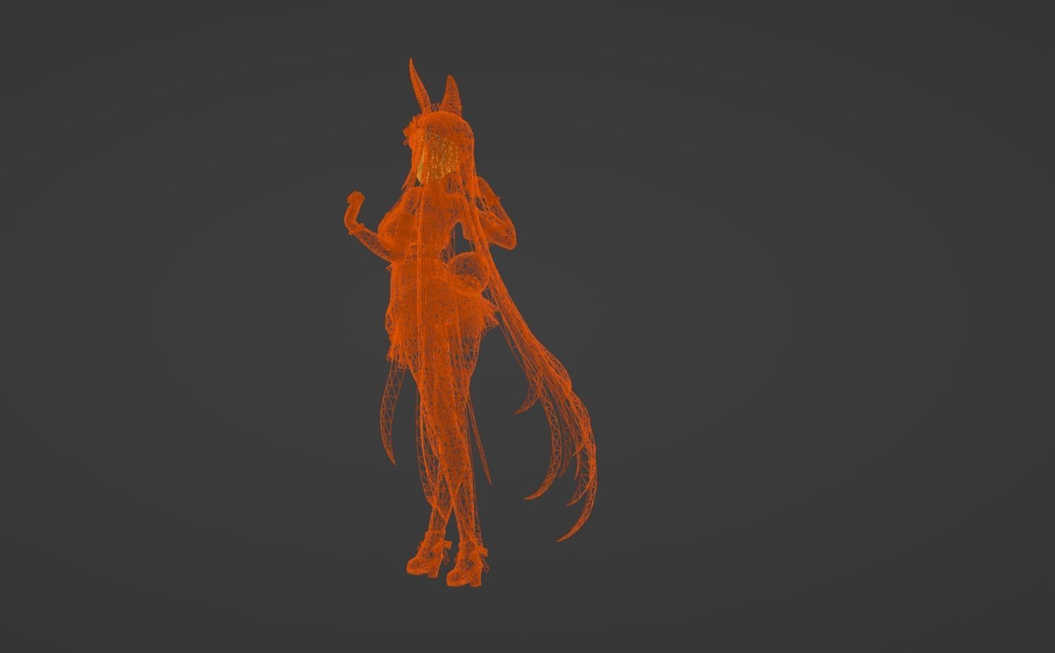 Anime Character - FF Artemis 3D model_13