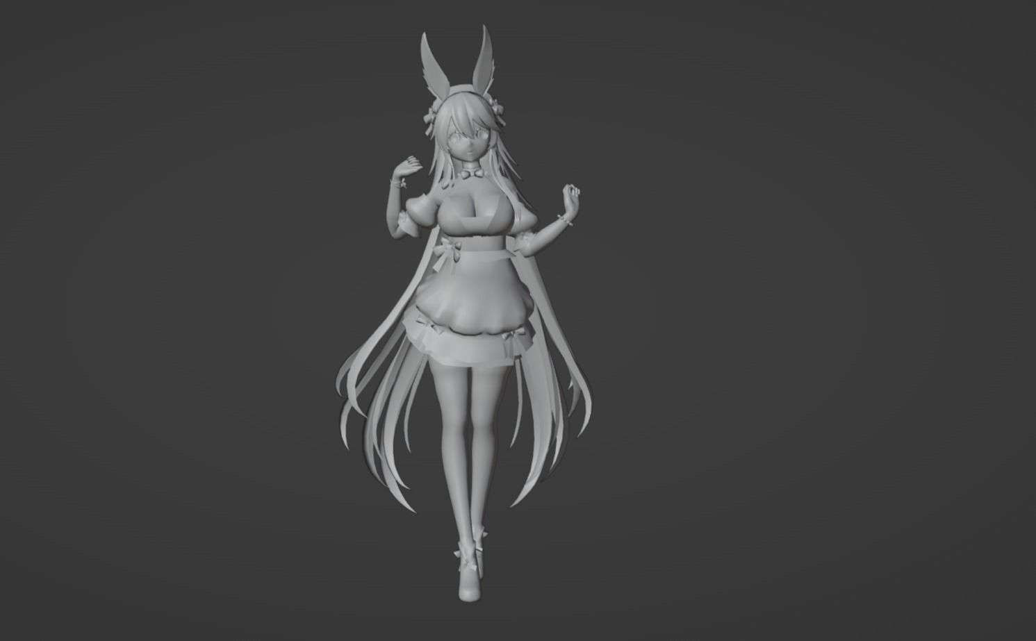 Anime Character - FF Artemis 3D model_10