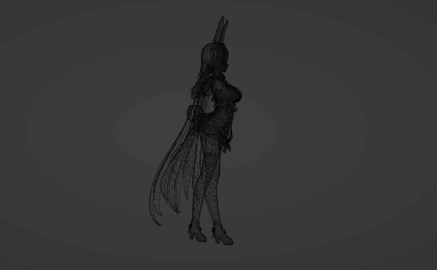 Anime Character - FF Artemis 3D model_17