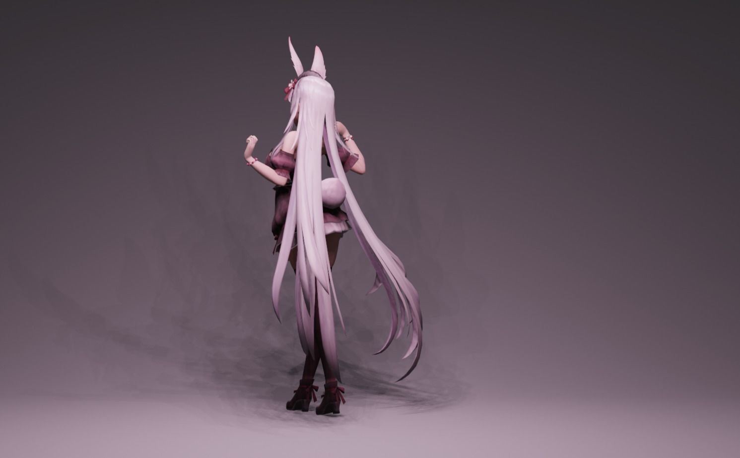 Anime Character - FF Artemis 3D model_5