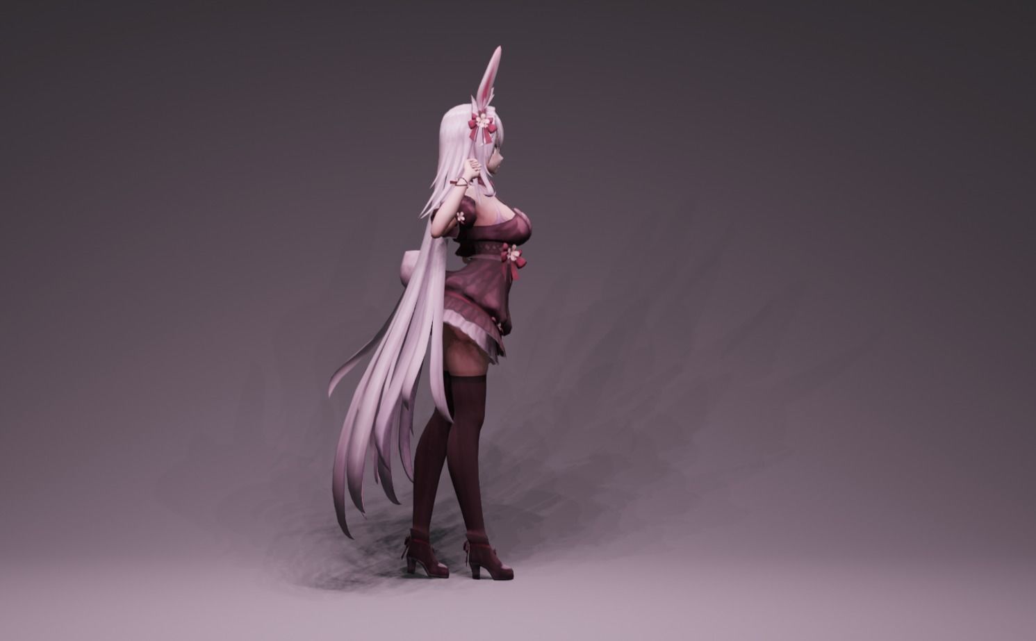 Anime Character - FF Artemis 3D model_2