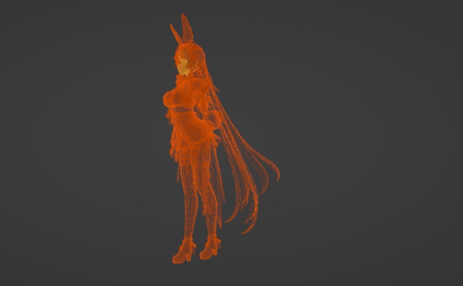 Anime Character - FF Artemis 3D model_14