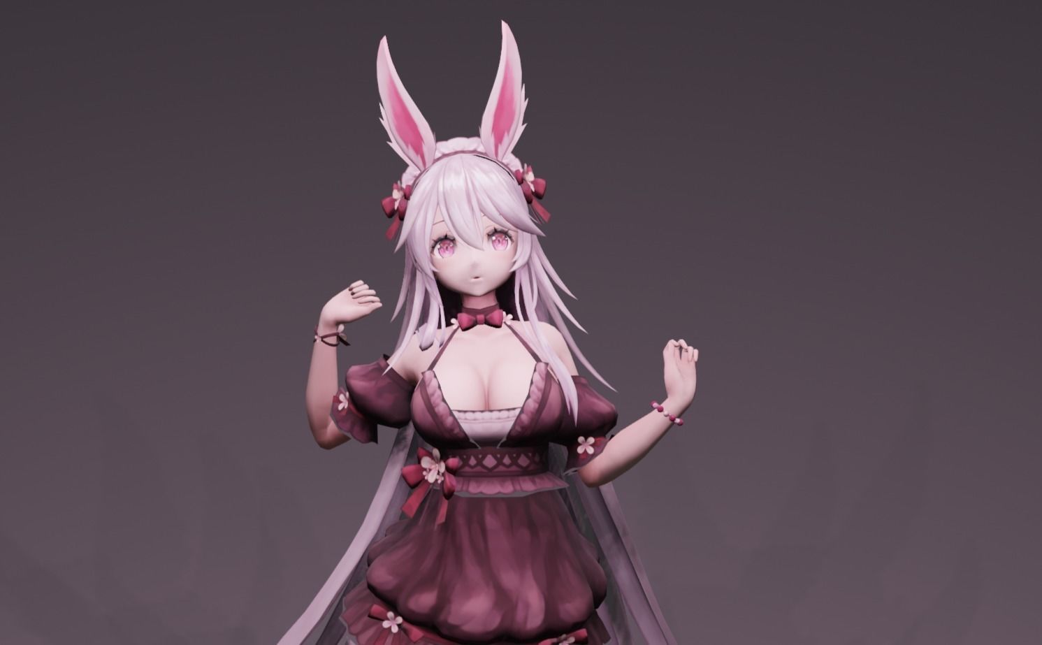 Anime Character - FF Artemis 3D model_8