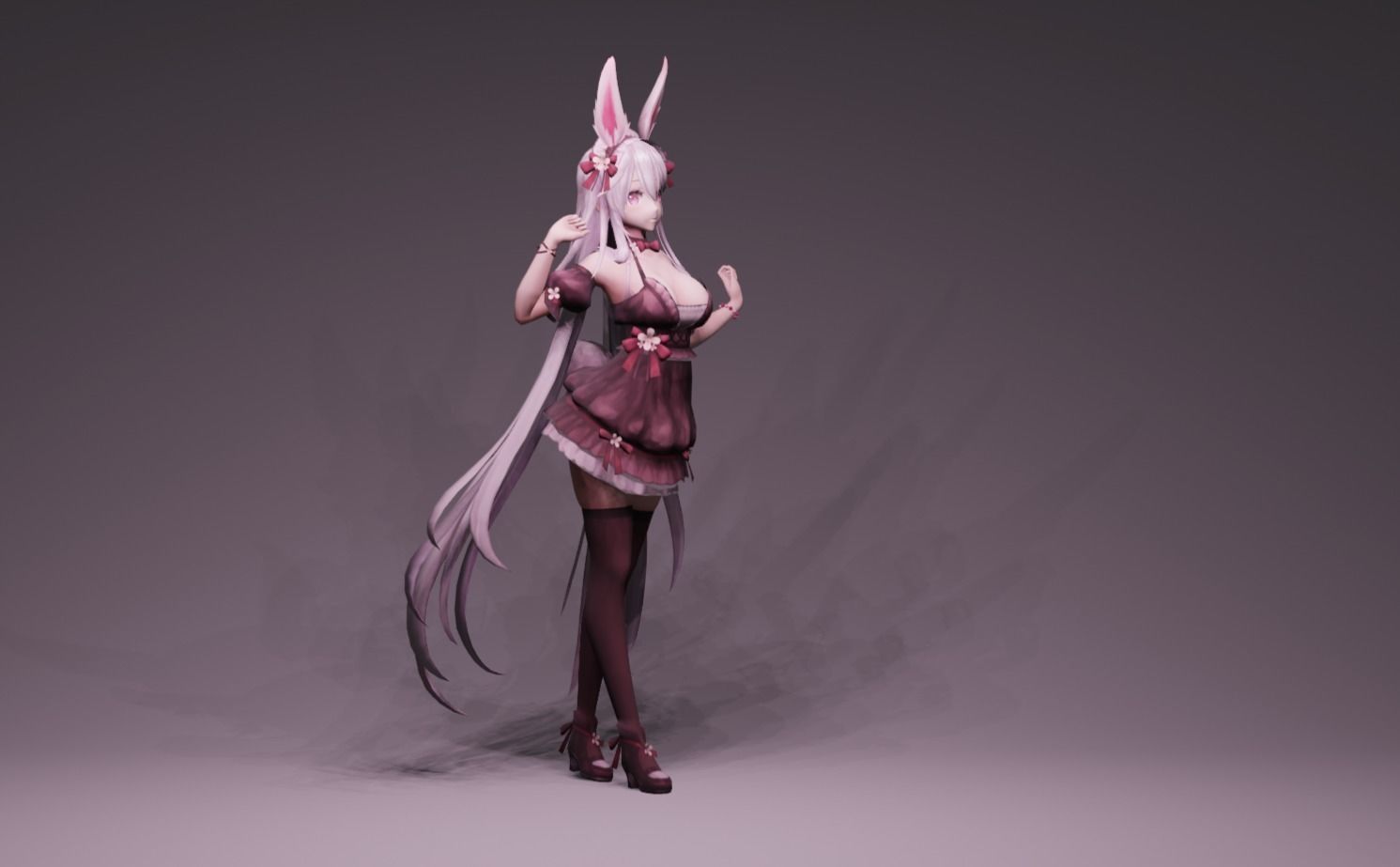 Anime Character - FF Artemis 3D model_1