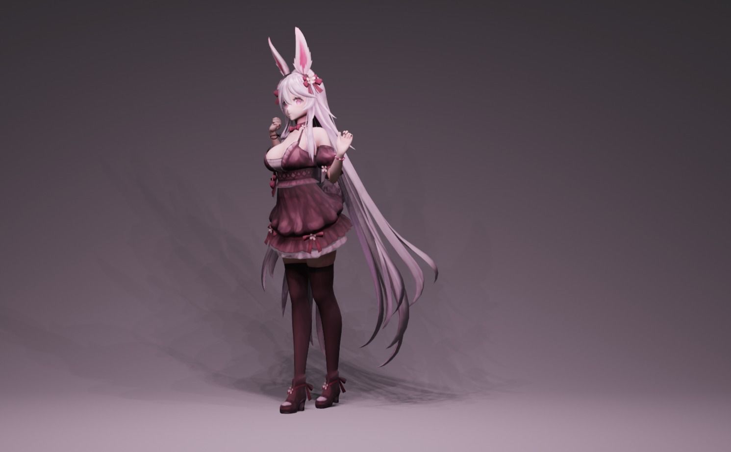 Anime Character - FF Artemis 3D model_7