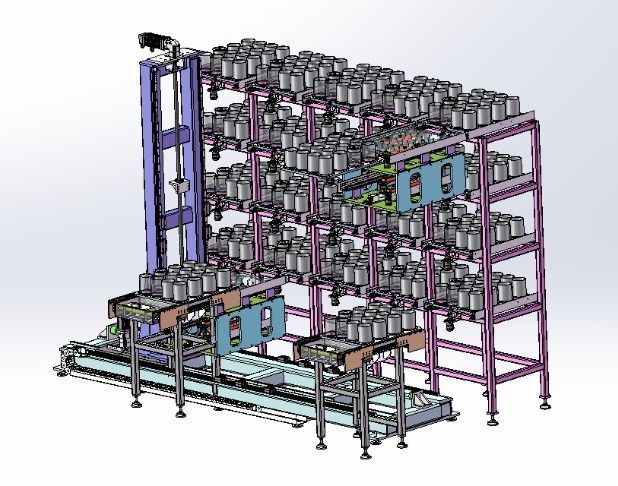 Automatic feeding and discharging system  3D model_2