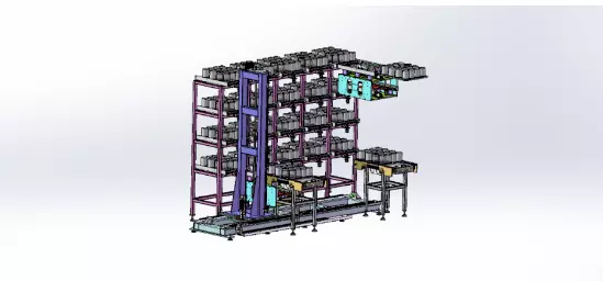 Automatic feeding and discharging system  3D model_0