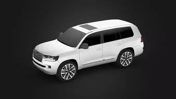 Toyota Land Cruiser Prado V8 Low-poly 3D model