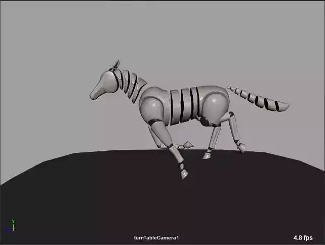 horse run 3D print model