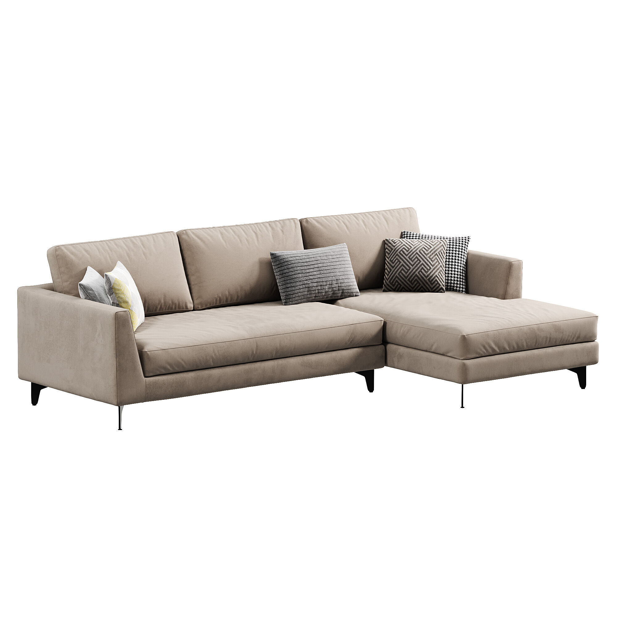 Meridiani Louis Up Sofa 3D model_1