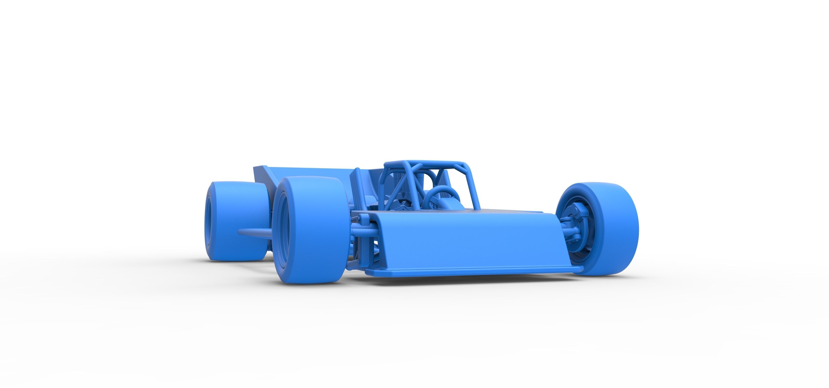 Supermodified rear engine race car Scale 1 to 25 3D print model_50