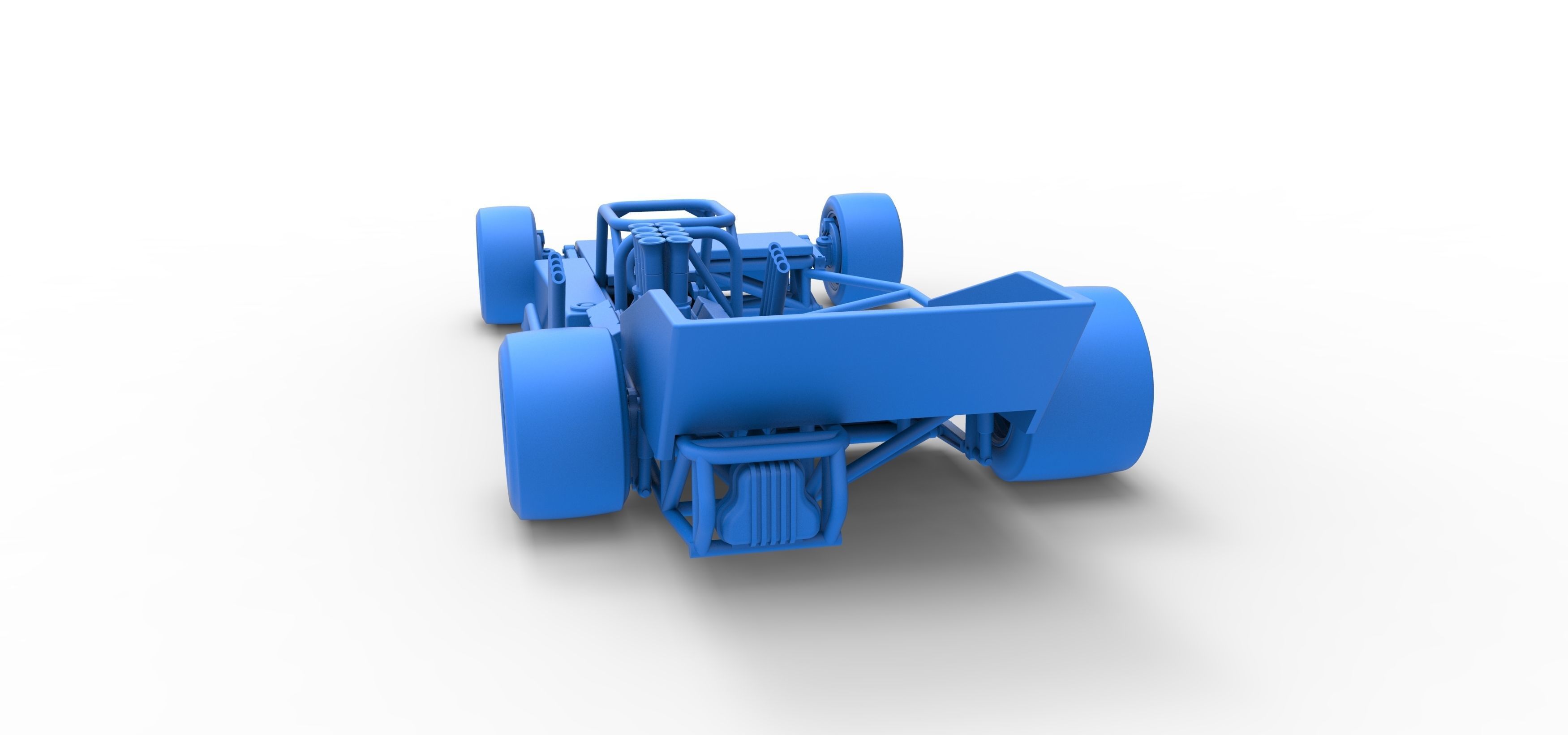 Supermodified rear engine race car Scale 1 to 25 3D print model_39