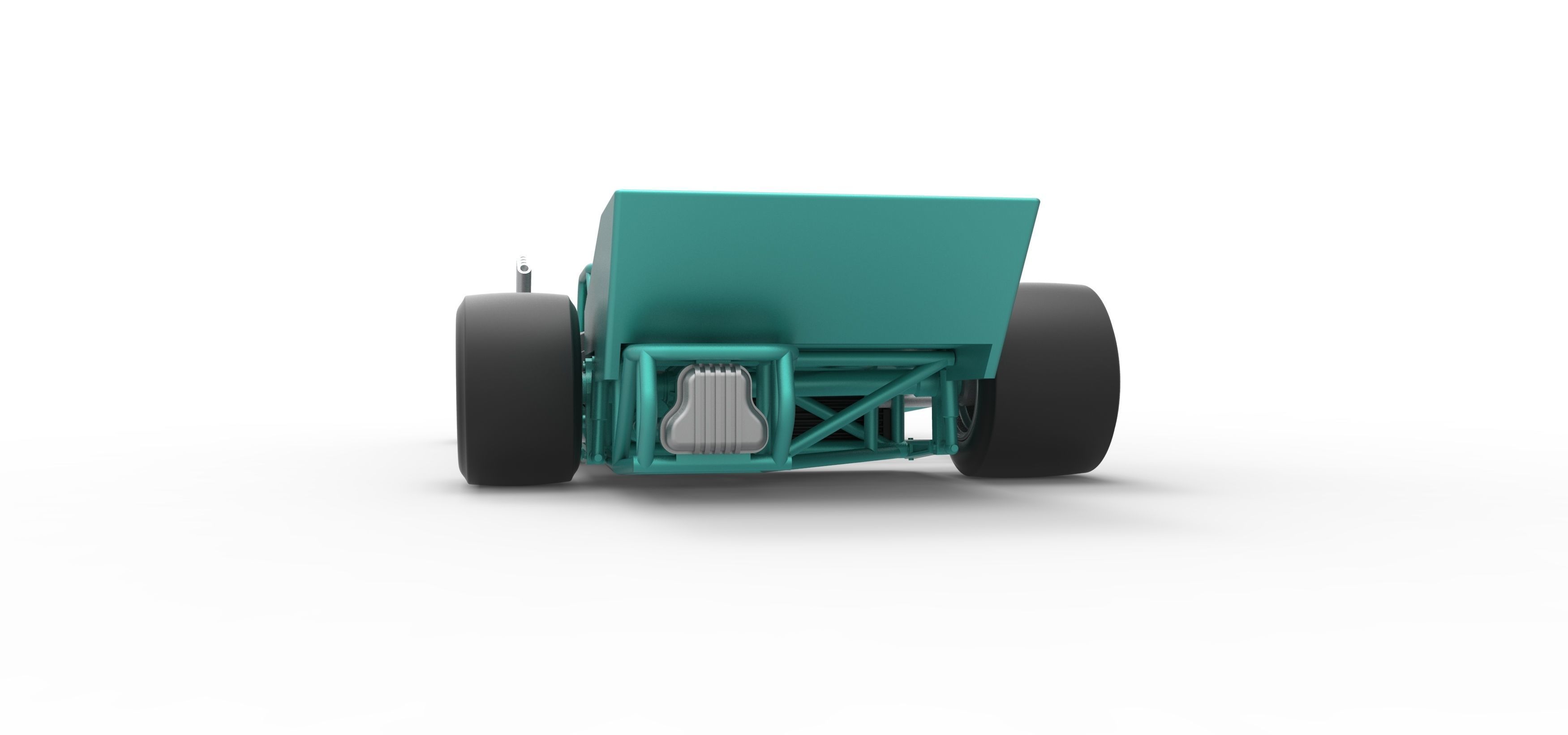 Supermodified rear engine race car Scale 1 to 25 3D print model_15