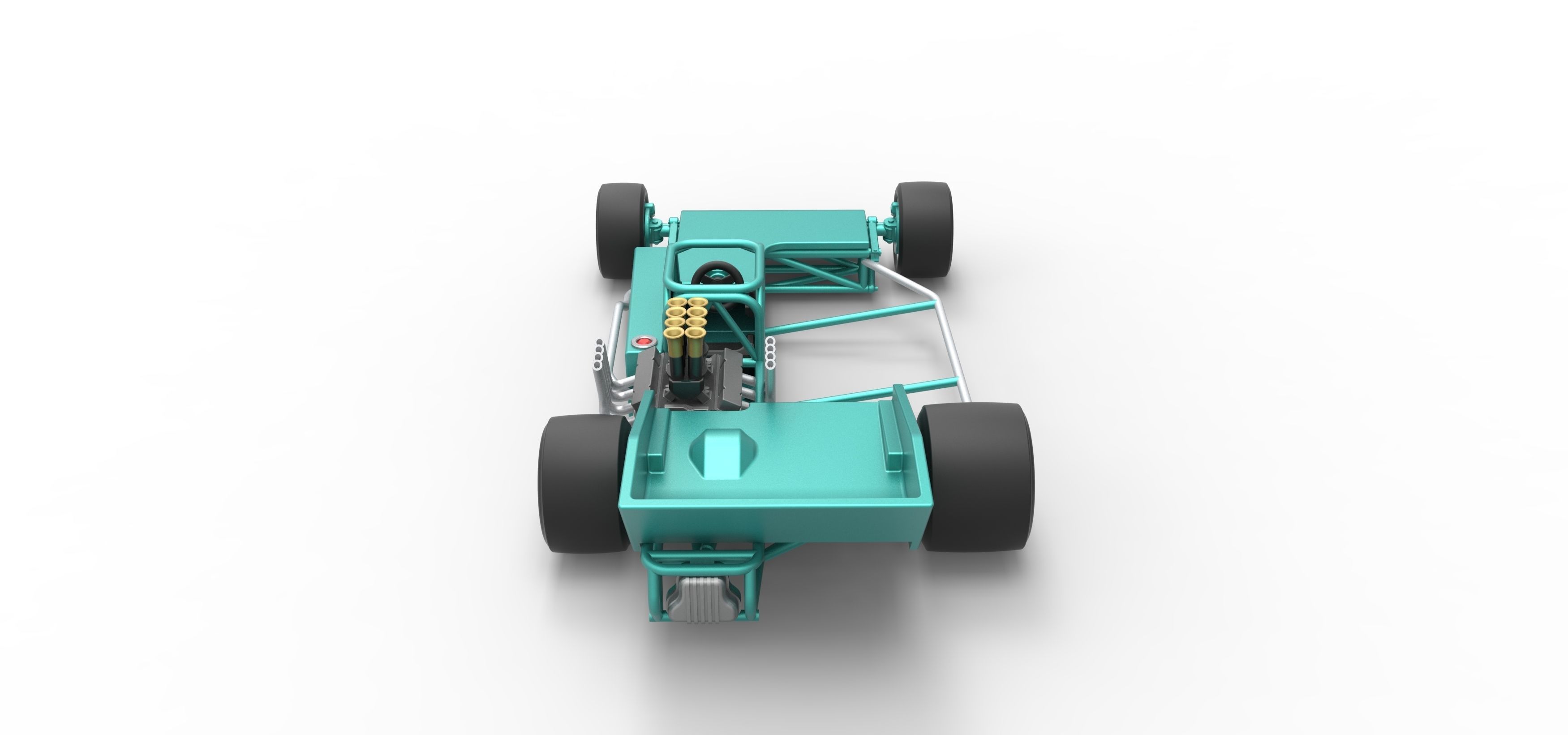 Supermodified rear engine race car Scale 1 to 25 3D print model_17