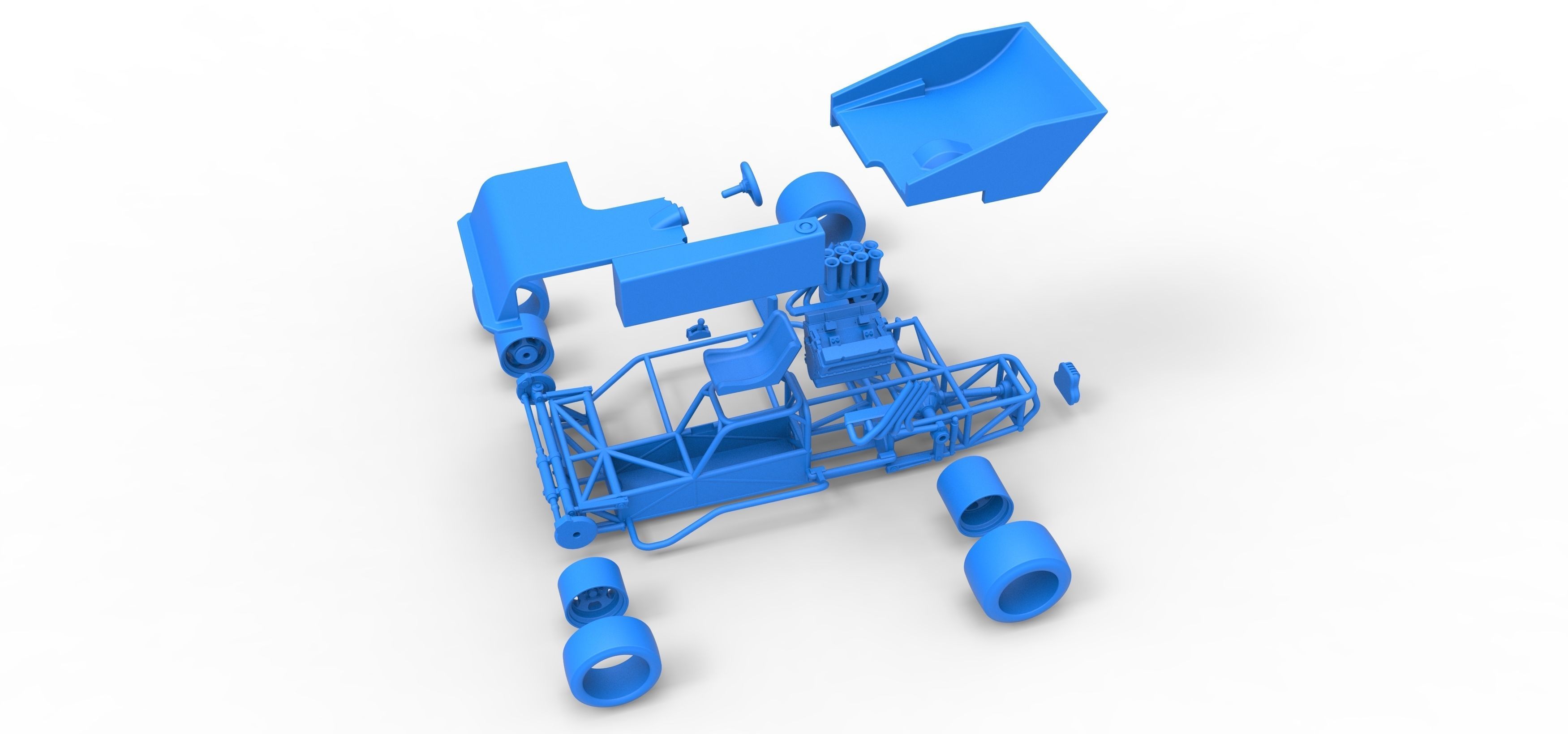 Supermodified rear engine race car Scale 1 to 25 3D print model_52