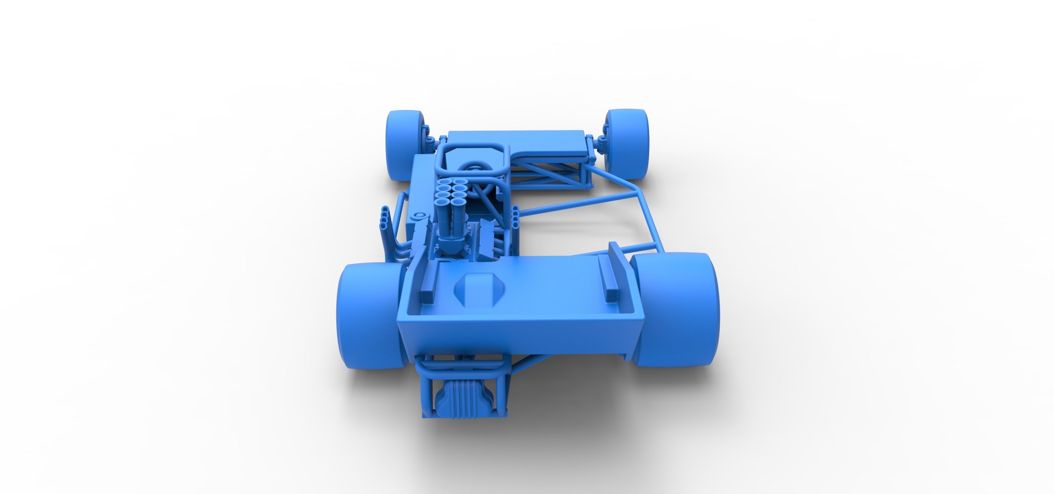 Supermodified rear engine race car Scale 1 to 25 3D print model_42