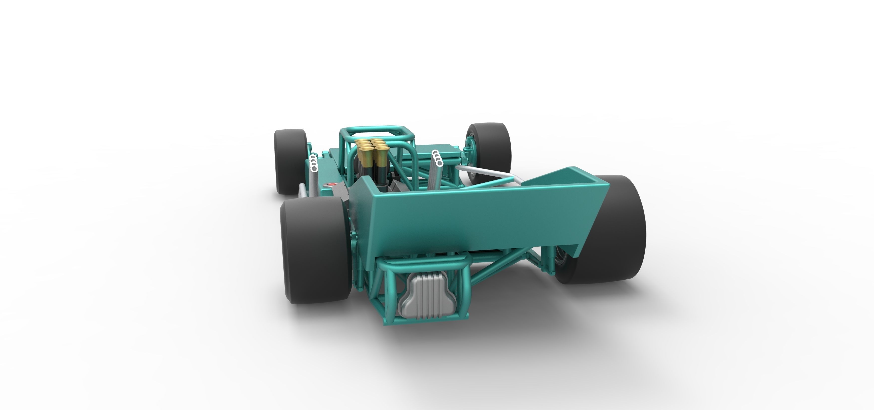 Supermodified rear engine race car Scale 1 to 25 3D print model_14