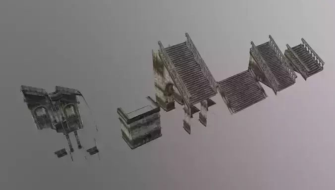 Stairs Museum Stone Pack