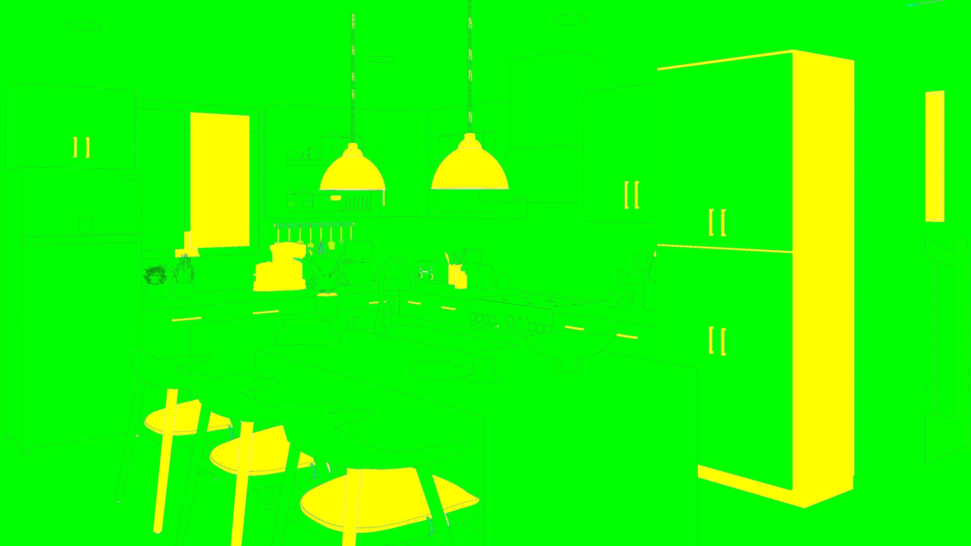 Kitchen Scene  Free 3D model_99