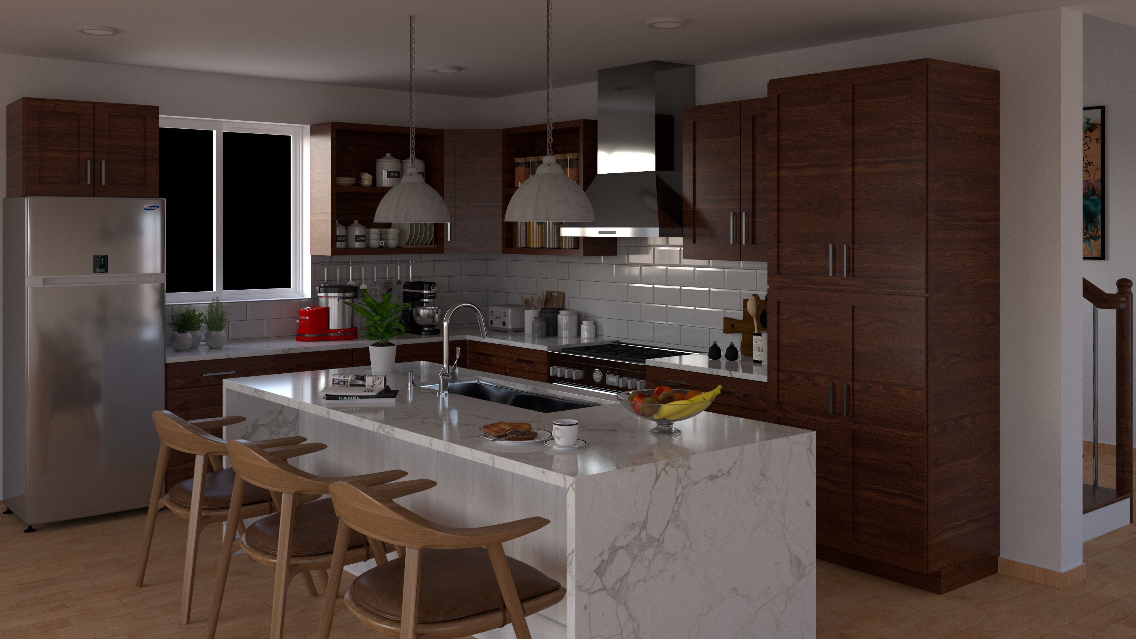 Kitchen Scene  Free 3D model_104