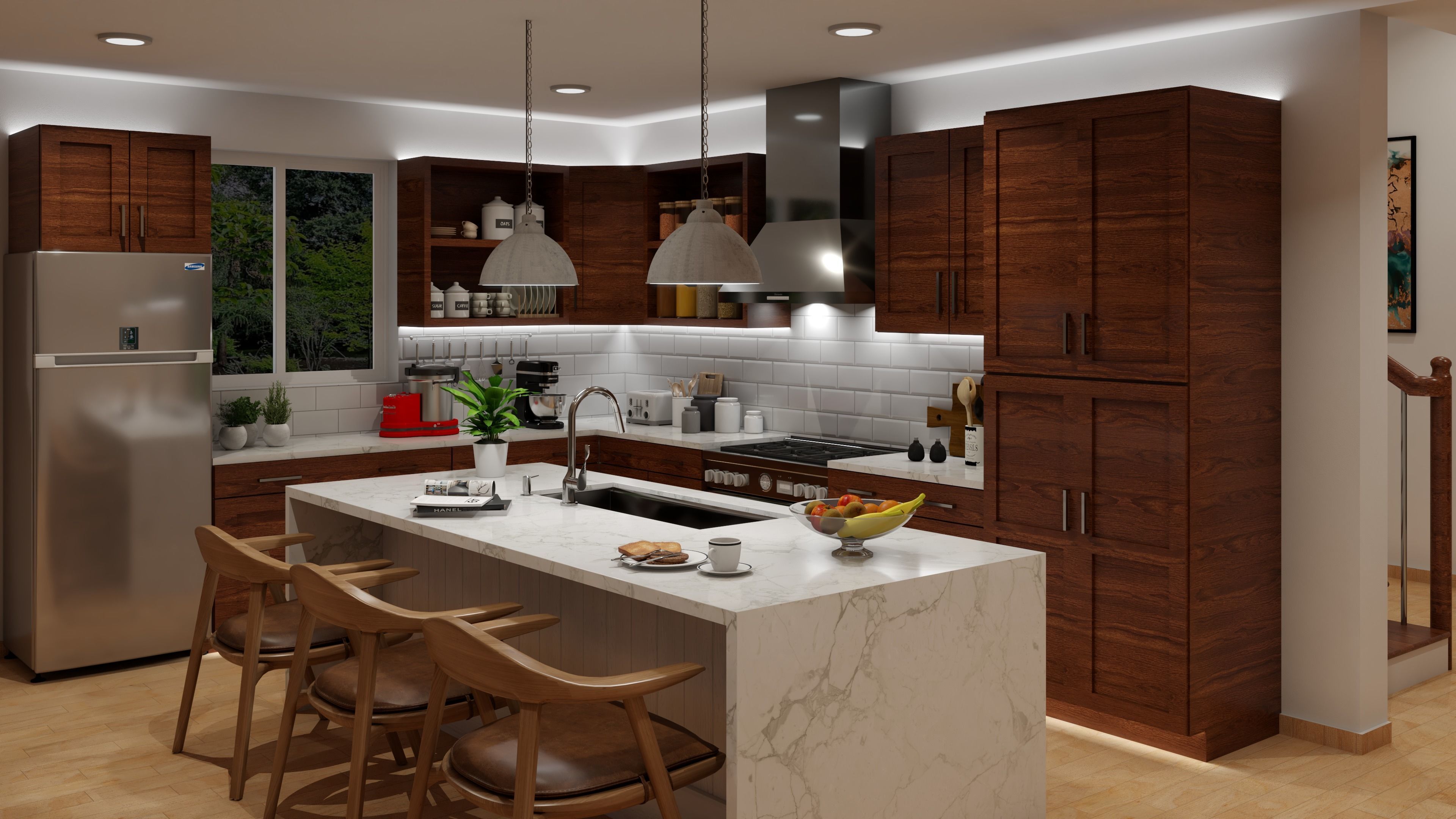 Kitchen Scene  Free 3D model_1